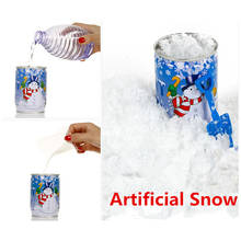 Instant Xmas Magic Snow Powder Reusable Artificial Snowflake Home Holiday Party Children Toy Decoration Artificial Snow Снег 2024 - купить недорого