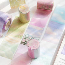 Ins Landscape Wind Flowers Masking Washi Tape Retro Decorative Adhesive Tape Decora Diy Scrapbooking Sticker Label Stationery 2024 - buy cheap