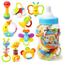 9Pcs Baby Rattles Soft Baby Hand Toys Rattle Early Hand Bell Toy Baby Hobbies Puzzle Early Educational Toys 2024 - buy cheap