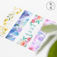 30pcs Best wishes Flowers Green Plants Bookmarks Message Cards Book Notes paper Page Holder for Books School Office Supplies 2024 - buy cheap