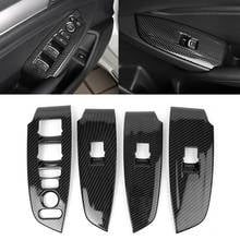 Painel de botão interruptor elevador janela para honda accord 2018 2019 2020 (não para EX-L) 4 pçs abs estilo fibra carbono 2024 - compre barato