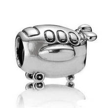 Original Fly Away With Flying High Aeroplane Beads Fit 925 Sterling Silver Bead Charm Bracelet Bangle DIY Jewelry 2024 - buy cheap