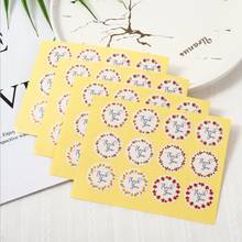 120PCS/PACK Thank you sticker DIY wreath leaf paper sealing sticker Gift water bottle packaging sticker Christmas 2024 - buy cheap