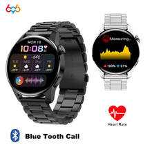 Smartwatch esportivo masculino, relógio inteligente com chamada de dente azul, teste de frequência cardíaca, fitness, para huawei, android, ios, pk, celular, 2021, venda imperdível 2024 - compre barato