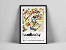 Kandinsky poster, exposição de arte poster, kandinsky impressão de arte, museu de arte moderna, arte abstrata, exposição arte da parede 2024 - compre barato