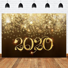 Pano de fundo para fotografia, ideal para o natal, ano novo, 2020, com glitter dourado, bem-vindo, 2020 2024 - compre barato