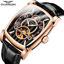 Guanqin gj16108 novo relógio masculino, automático, turbilhão, esqueleto, mecânico, à prova d'água, marca de luxo, relógio masculino 2020 2024 - compre barato