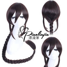 Halloween Fancy Wig Vocaloid3 Long Braid Anime 120cm  Wig Women Fashion straight Darkbrown Wig 2024 - buy cheap