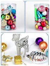 Bolas de decoración para árbol de Navidad, adornos de Navidad colgantes para el hogar, Año Nuevo, 43 Uds., 2019 2024 - compra barato