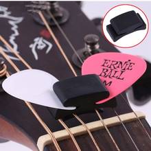 1/2Pcs Black Rubber Pick holder For Guitar Ukulele Fix On Headstock firmly holders For Guitar Bass Cute Guitar Accessories 2024 - buy cheap