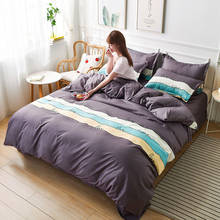 Bedclothes Drop Shipping 100% Cotton Super King Size Bedding Sets Dark Lattice Bed Sets Winter Duvet Cover+bed Linen+pillowcases 2024 - buy cheap