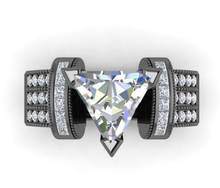 2019 индивидуальные черные Кристальные кольца для женщин обручальное кольцо мужские ювелирные изделия Legend Of Zelda пара панк кольцо женские обручальные кольца 2024 - купить недорого