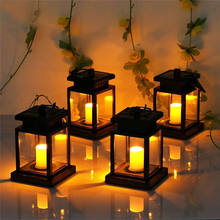 Lanterna solar luminosa para jardim com cordão de luz, ao ar livre, à prova d'água, para decoração de festa de natal