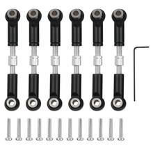 6Pcs Adjustable, Suitable for Wltoys 1/18 A949 A959 A969 A979 K929 A959-B Metal Connecting Rod Servo Connecting Rod 2024 - buy cheap