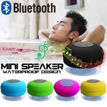 Waterproof Mini Bluetooth Speaker Portable Wireless Handsfree Speakers For Showers Bathroom Pool Car Outdoor With Suction Cup 2024 - buy cheap