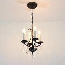 Mini kitchen Chandelier lighting American Small hanging lamp Loft iron Chandeliers for Balcony Corridor Porch cafe lighting 2024 - buy cheap