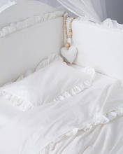 Conjunto de cama para bebê recém-nascido, berço, amortecedor, edredom, travesseiro, capa de colchão 2024 - compre barato