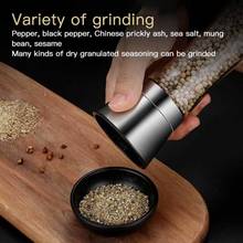 Stainless Steel Salt And Pepper Mill Manual Food Herb Grinders Spice Jar Containers Kitchen Gadgets Spice Bottles Glass Cookware 2024 - buy cheap