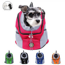 Pet Backpack Outdoor Pet Dog Carrier Bag Pet Dog Front Bag New Out Double Shoulder Portable Travel Backpack Mesh Backpack Head 2024 - buy cheap