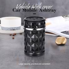 Car Mobile Ashtray Car portable LED light car ashtray universal cigarette cylinder seat car ashtray car LED light ashtray 2024 - buy cheap