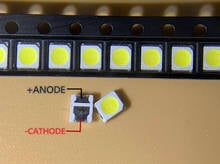 1000 шт. Высокая яркость SMD светодиодный 2835 0,5 Вт белый теплый белый/холодный белый 9В 60ма 4500 к/6500 К/3200 к 2024 - купить недорого