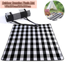 Fashion Thicken Waterproof Camping Mat Foldable Picnic Mat Outdoor Portable Hiking Camping Blanket Beach Plaid Picnic Mat 2024 - buy cheap