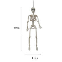 Decoración de Halloween de Horror, 4 Uds., Flexible, de Anatomía Humana, esqueleto de algodón, ayuda para aprender, pañuelo de anatomía para arte, suministros para fiestas 2024 - compra barato