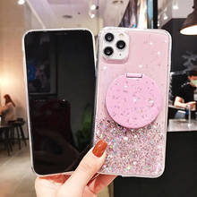 For iPhone 11 XR Fashion Glitter Bling Star Silver Powder Pink Transparent Cases For iPhone 6 6S 7 8 Plus X 10 XS MAX Back Funda 2024 - buy cheap