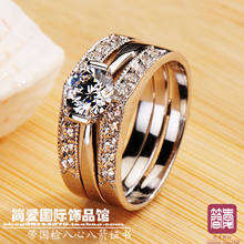 Anéis de combinação nscd, pedra sintética, prata esterlina, joia, anel de noivado 2024 - compre barato