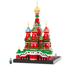 Minibloques de construcción de la Catedral de San Basilio para niños, juguete de construcción con ladrillos, arquitectura, Compatible con Ciudad, 4300 piezas 2024 - compra barato