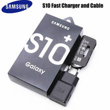 Samsung-cargador de carga rápida Original, Cable de datos tipo C, adaptador de pared para UE y EE. UU., para Galaxy S10, S9, S8 Plus, S10e, S11, Note 9, 8, A50 2024 - compra barato