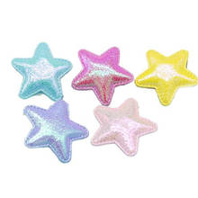 Parches de estrella de PU de 5cm, apliques acolchados de estrella brillante para Clip de pelo para niños, accesorios decorativos hechos a mano DIY, 20 unids/lote 2024 - compra barato