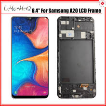 6.4 Inch A20 LCD For Samsung A20 A205 LCD Display Touch Screen Digitizer For Samsung A20 Frame Display 2024 - buy cheap