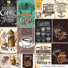 Coffee Tin Sign Vintage Metal Sign Plaque Metal Vintage Wall Decor for Kitchen Coffee Bar Cafe Retro Metal Posters Iron Painting 2024 - buy cheap