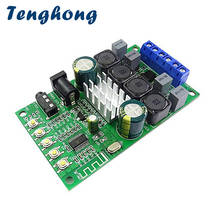 Tenghong TPA3116D2 усилитель звука плата Bluetooth 5,0 аудио усилитель плата DC8-24V 50 Вт * 2 стерео беспроводной цифровой усилитель мощности 2024 - купить недорого
