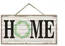 Home Sign Wood Mantle Home Decor Signs Hanging Planks Rustic Wooden Decorations Door Bless Farmhouse Wreath 2024 - buy cheap