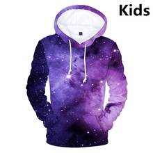 3 To 14 Years Kids Hoodies Space Galaxy 3D Printed Boys Girls Hoodie Sweatshirt Fashion Long Sleeve Jacket Coat Teen Clothes 2024 - buy cheap