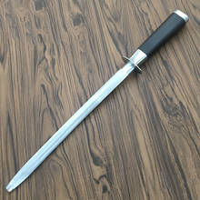 Piedra de afilar para matanza de cuchillos de cocina, afilador de palo de 12 pulgadas, barra de afilar manual 2024 - compra barato