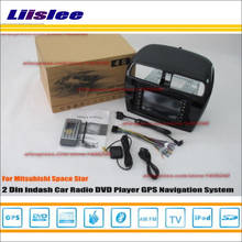 Автомагнитола CD DVD плеер для Mitsubishi Space Star 2012 ~ 2014 GPS навигационная система двойной Din аудио установочный комплект 2024 - купить недорого