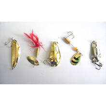 5PCS Spoon Fishing Lure Spoons Hook Bass Spinner baits 2024 - buy cheap