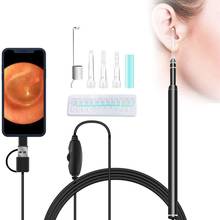 Otoscope with 6 LED lights digital ear cleaning otoscope camera earwax cleaning kit for Android for Winows for Mac 2024 - buy cheap