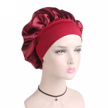 Satin Lace Sleeping Hat Night Sleep Cap Hair Care Satin Bonnet Caps Nightcap For Women 2024 - buy cheap
