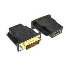 Позолоченный HDMI, DVI 24 + 1 HDMI совместимых с конвертировать адаптер «Папа-мама» конвертер кабель для HDTV ЖК-дисплей 2024 - купить недорого