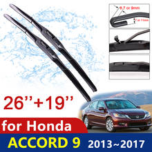 Lâminas de limpador de para-brisa para janela frontal, acessórios para carro, para honda accord 9 9.5 2013 2014 2015 2016 ix 2024 - compre barato