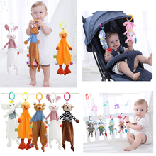 Bonecos infantis de pelúcia macia para bebês, brinquedos para mordedor, carrinho de bebê, toalha para apagar, chocalhos, macaco, recém-nascido, brinquedo calmante 2024 - compre barato