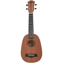 Ukulele havaiano elétrico, 21 polegadas, 4 cordas, estilo abacaxi, mogno, baixo, para amantes da música 2024 - compre barato