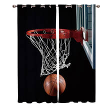 Basketball Basket Window Treatments Curtains Valance Window Curtains Window Blinds Living Room Curtains Bathroom Kitchen Drapes 2024 - buy cheap