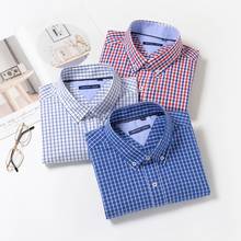 7XL 8XL 9XL 10XL 12XL Men's Business Casual Classic Plaid Long Sleeve Shirt Spring Brand Clothing 100% Cotton Loose Shirt VD1615 2024 - buy cheap