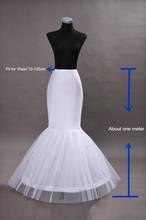 2019 Women Mermaid Petticoat 1 Layer Ruffle Tulle Petticoat for Fistail Bridal Gown Underskirt Wedding Accessories 2024 - buy cheap