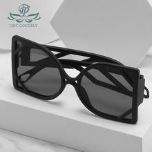 D & T-gafas de sol con protección para hombre y mujer, lentes de sol unisex con marco ahuecado, gradientes de leopardo, estilo de fiesta en la playa, 2021 2024 - compra barato